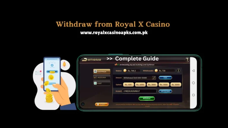 How to Withdraw Money in Royal X Casino?